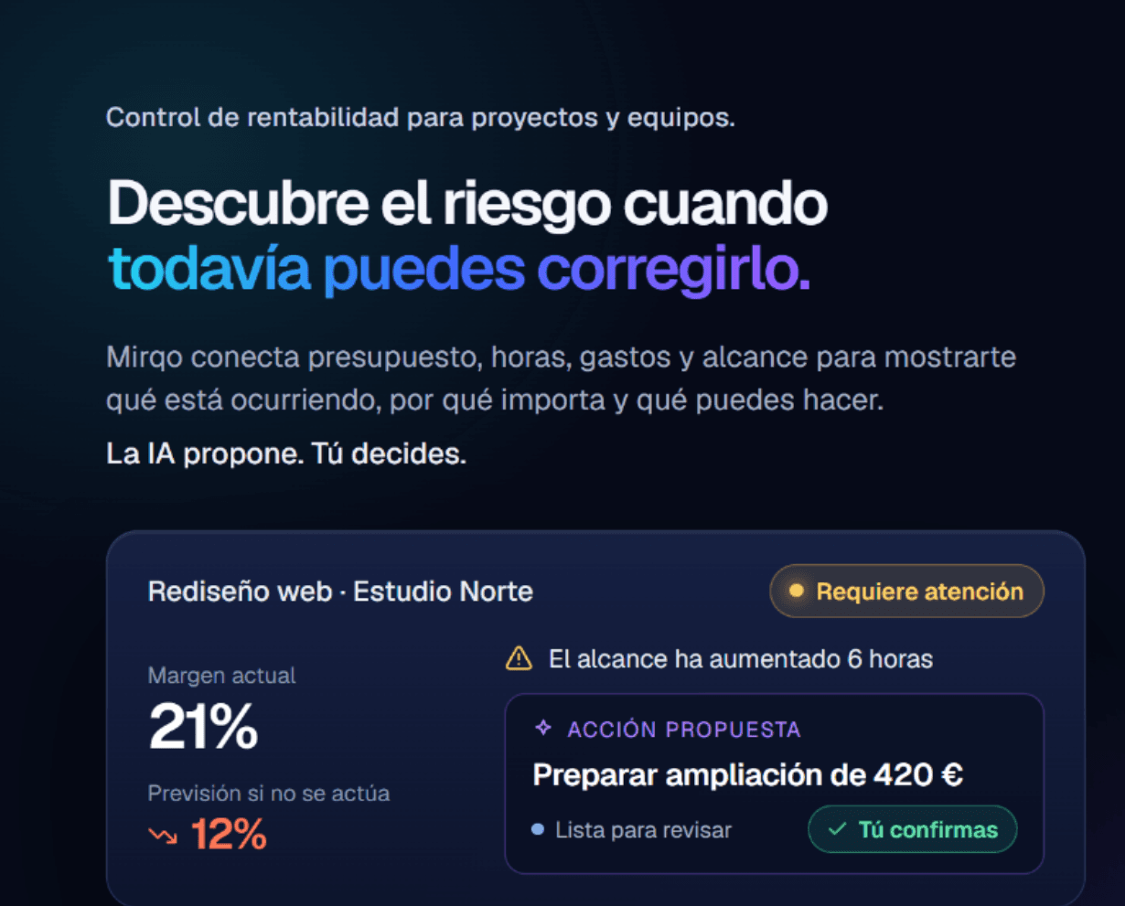 Acción propuesta por IA